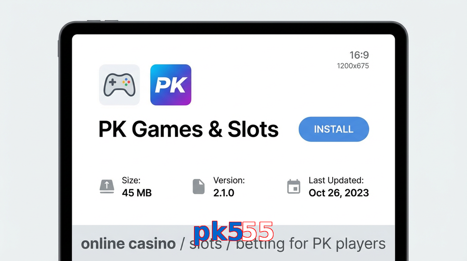 Game list for Pk555 gameapk section